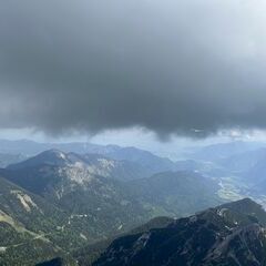 Flugwegposition um 09:27:14: Aufgenommen in der Nähe von Garmisch-Partenkirchen, Deutschland in 2387 Meter
